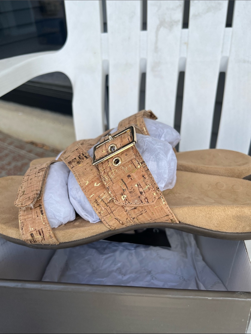 Women’s Skylar Cork-Strap Slide Sandals 10W (wide) - excellent condition! - Picture 6 of 11